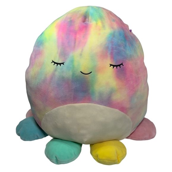 KellyToy Squishmallow Opal Octopus Tie Dye Plush 16 Inch Stuffed Animal - Picture 1 of 12